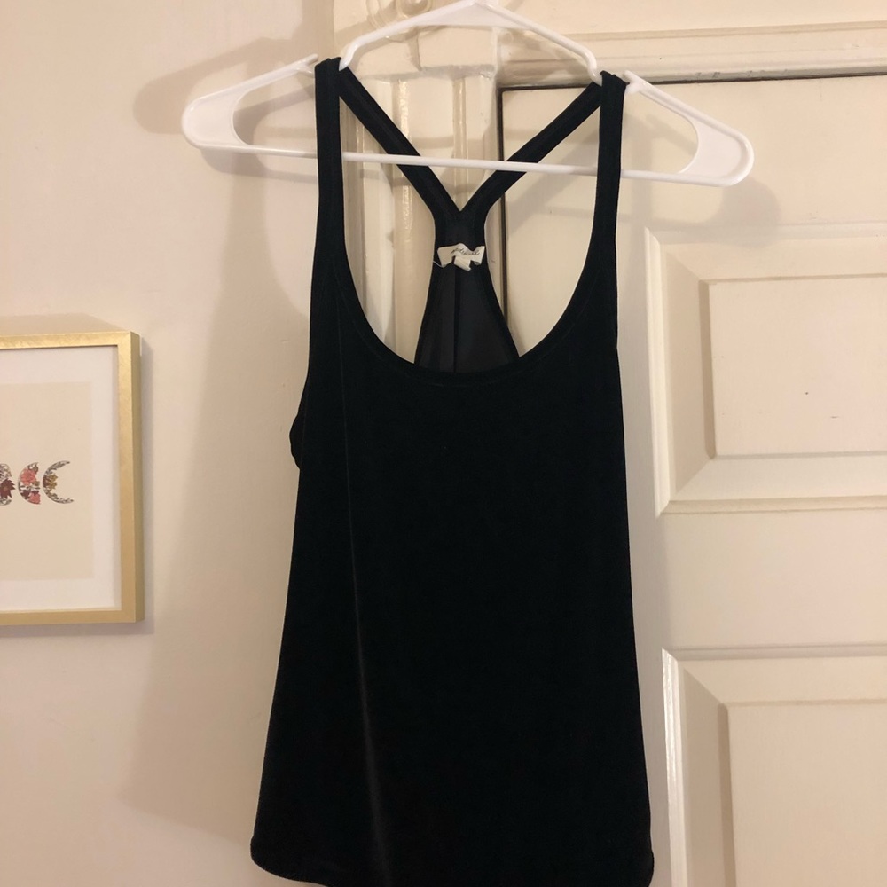 Madewell velvet bodysuit